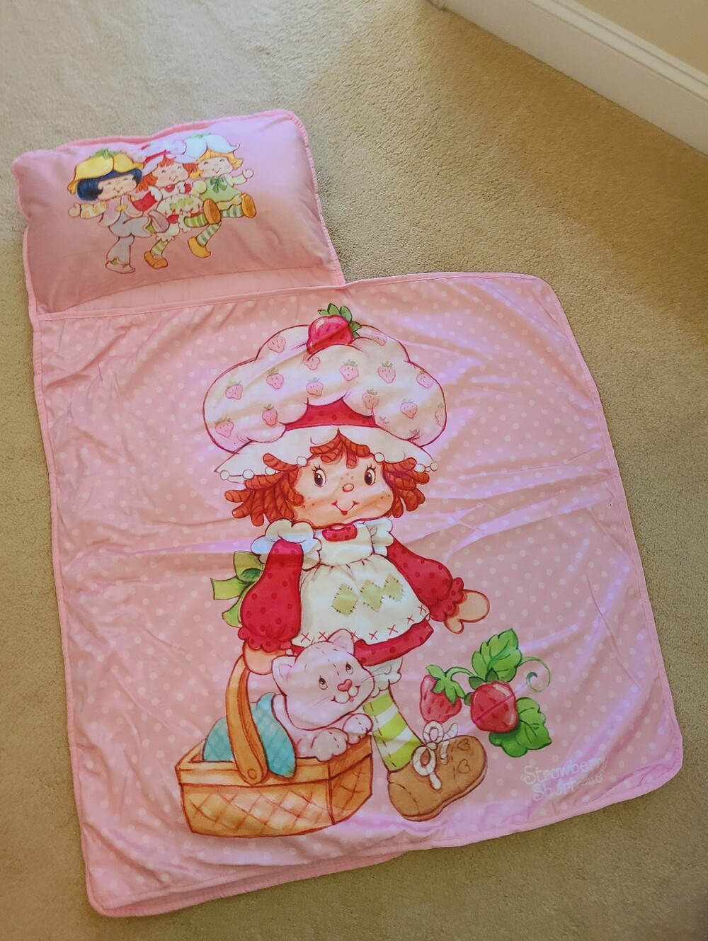 Strawberry Shortcake Nap Mat 🍓